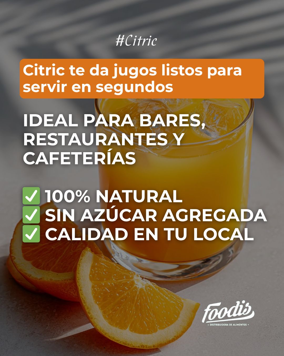 Citric te da jugos listos para servir en segundos