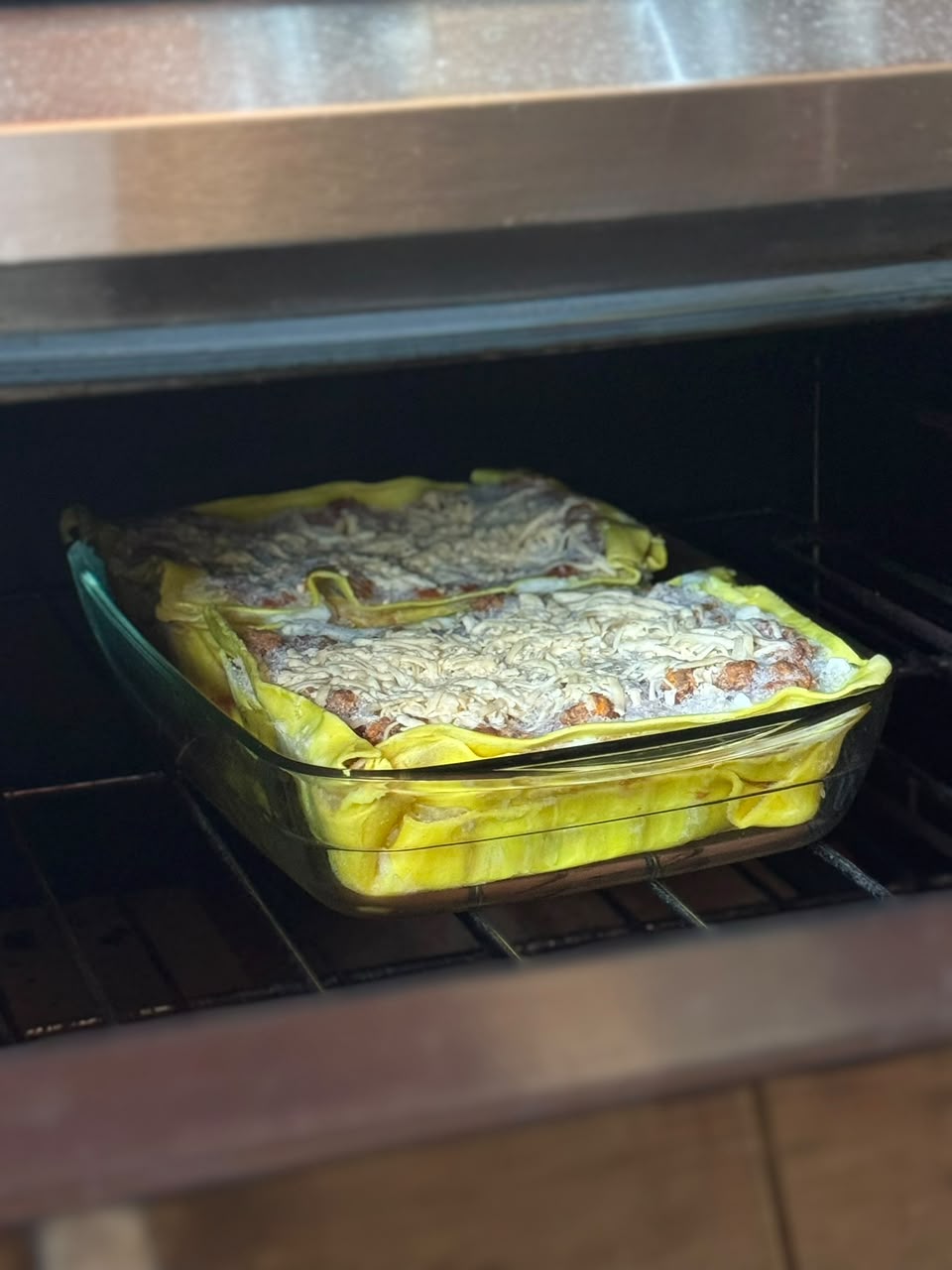 Lasaña gratinada en el horno